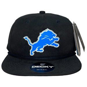 Detroit Lions 3D Classic Rope Hat- Black